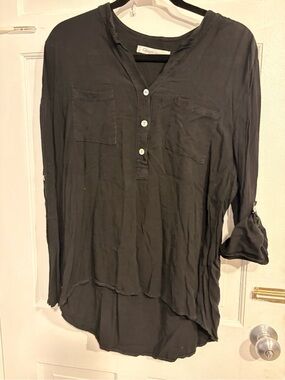 Set of two Italian Long-Sleeve Henley Shirt